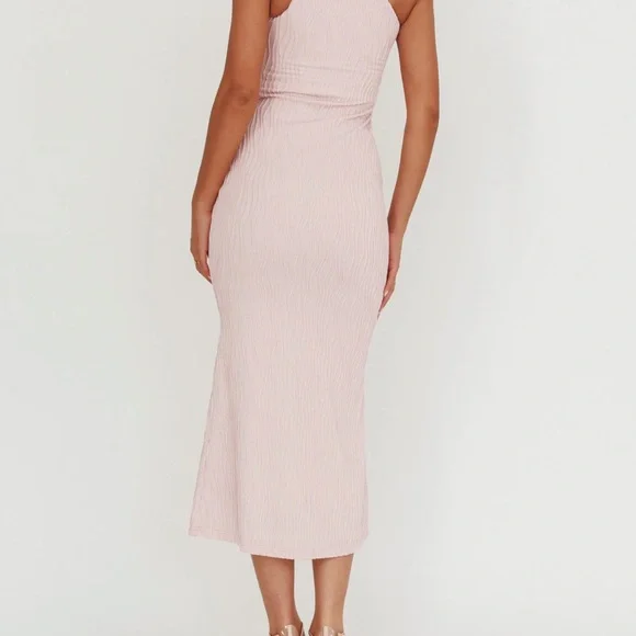 Selfie Leslie One Shoulder Blush Dress - Picture 4 of 7